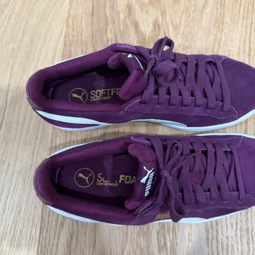 Puma Vikky Sneakers dark purple Sz 7 almost new - Picture 7 of 10